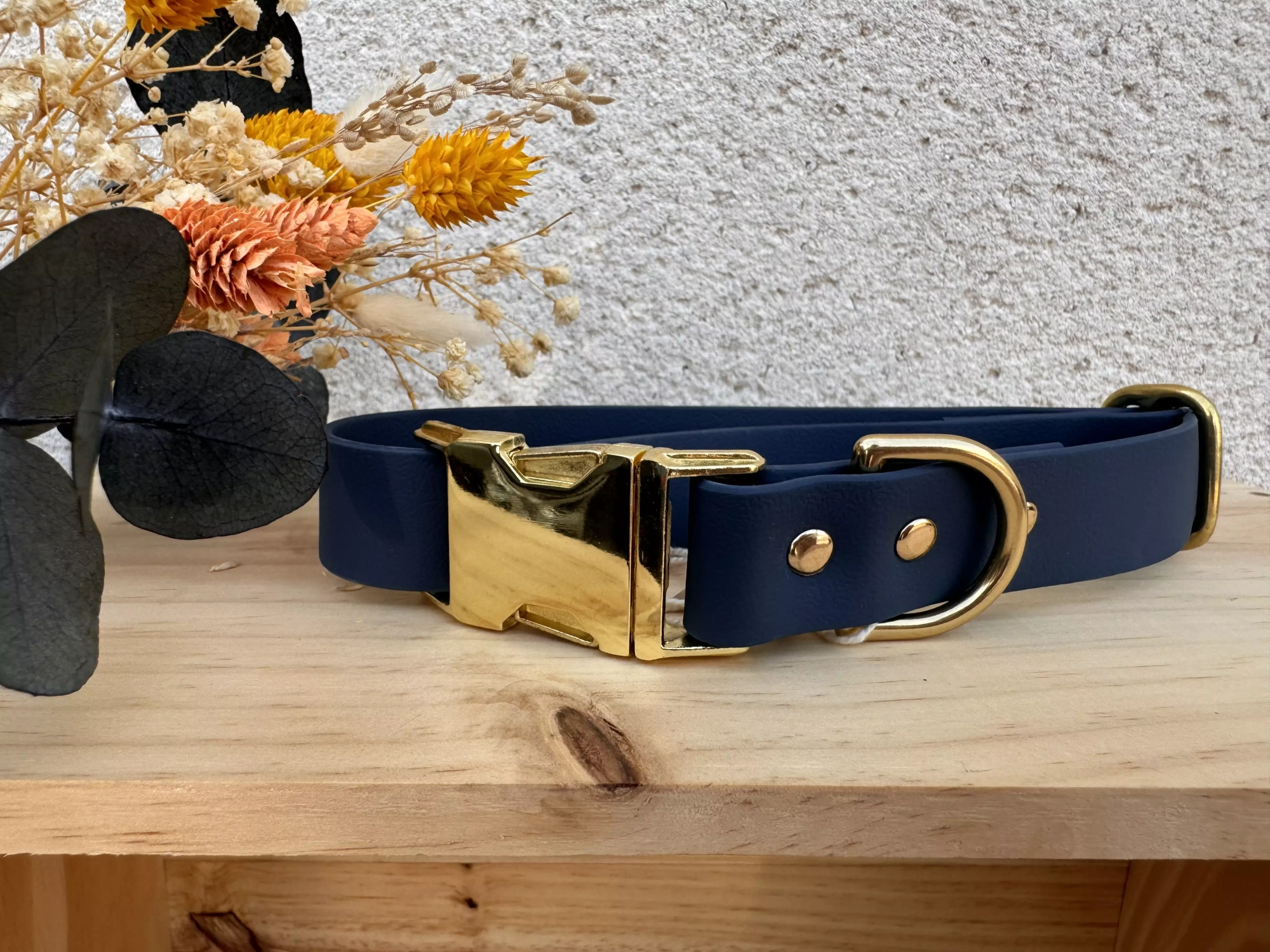 le collier chien biothane laiss'do it bleu marine